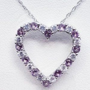 Alexandrite Heart Shape necklace